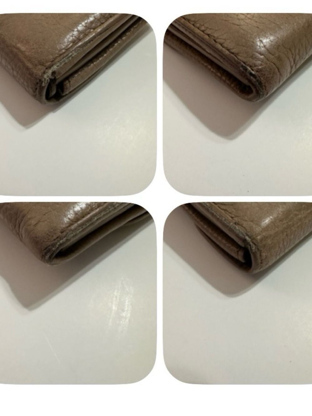 SALVATORE FERRAGAMO TAN LEATHER GANCINI CONTINENTAL WALLET MADE IN ITALY - Picture 14 of 15